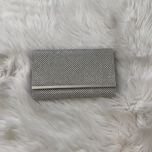 Crystal Mesh Bar Clutch